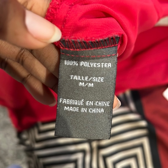 Suzy Sheir Red co-operate shirt. US 6. - Picture 5 of 5